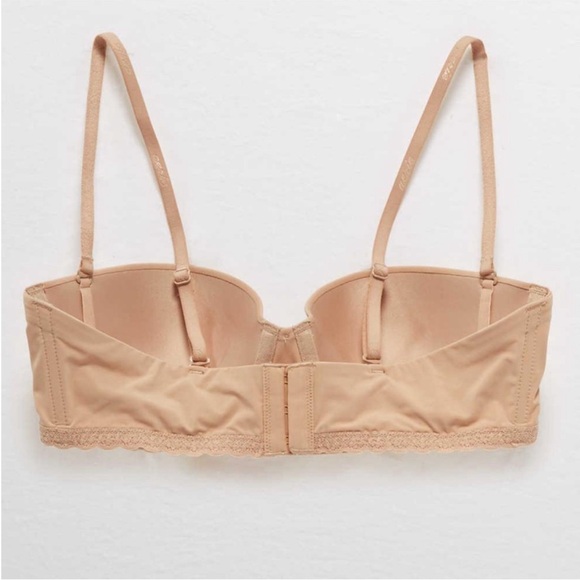 AERIE | Real happy strapless bra in sands - Picture 4 of 10